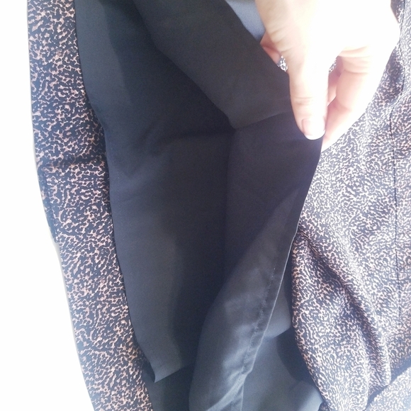 Madewell |‎ Vneck print Long Sleeve mini Flare Dress L - Picture 11 of 16